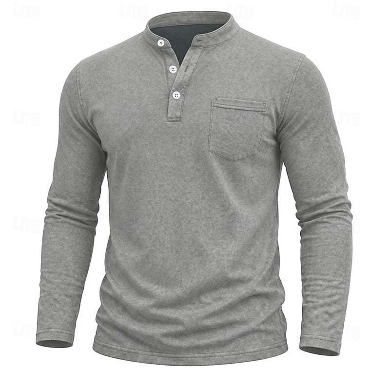 Weston | Classic Henley Long Sleeve Shirt
