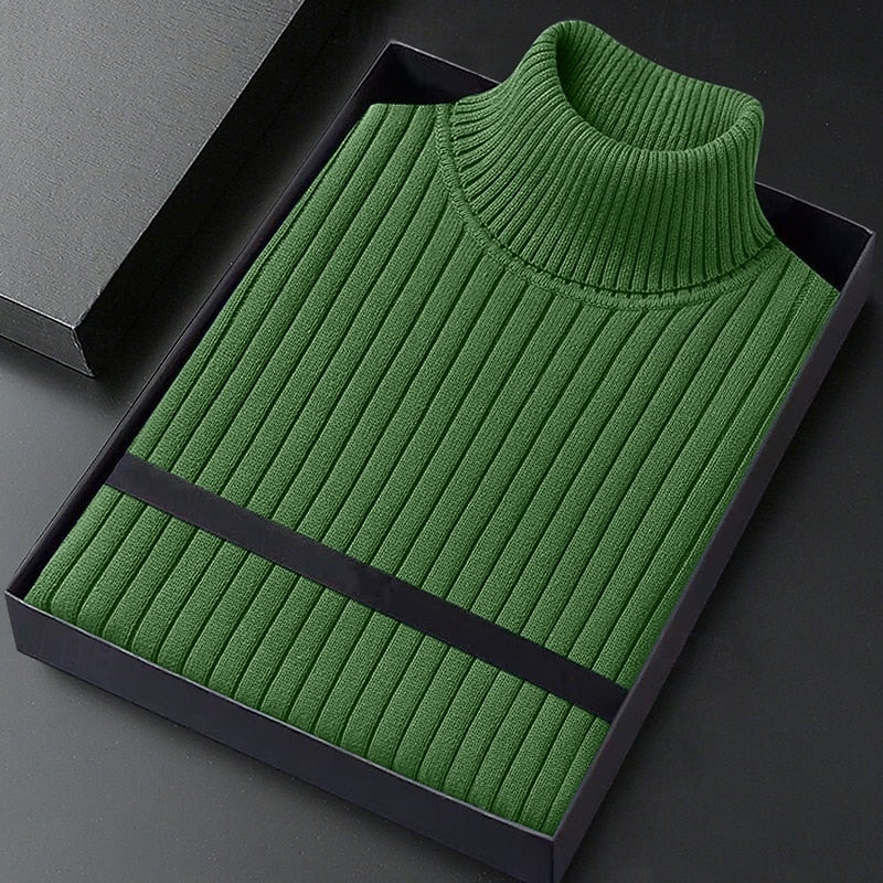 Wallace | Ribbed High-Neck Jumper