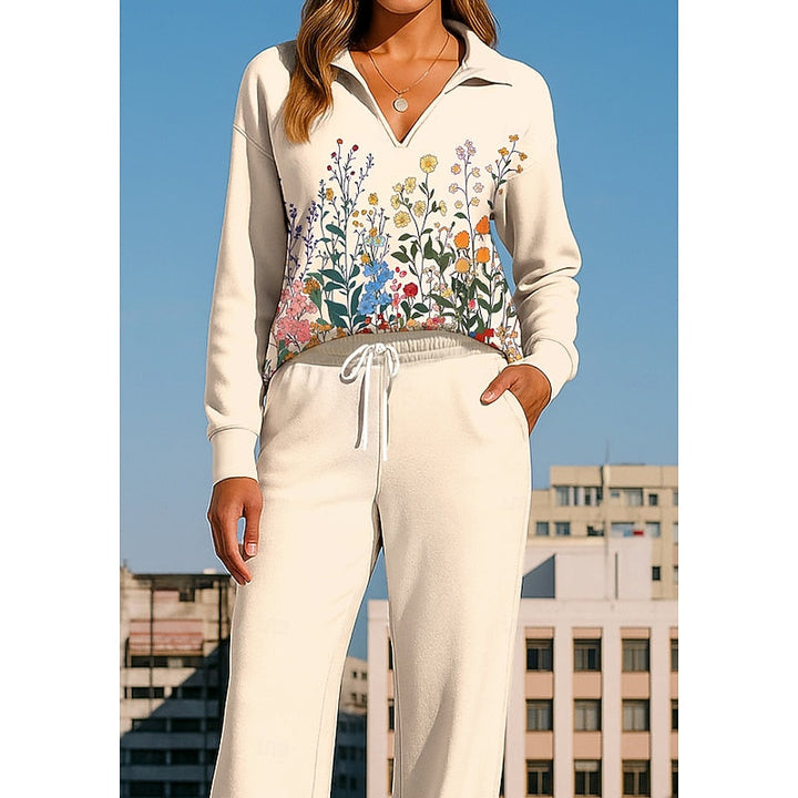 Eliana | Floral Collared Two-Piece Set