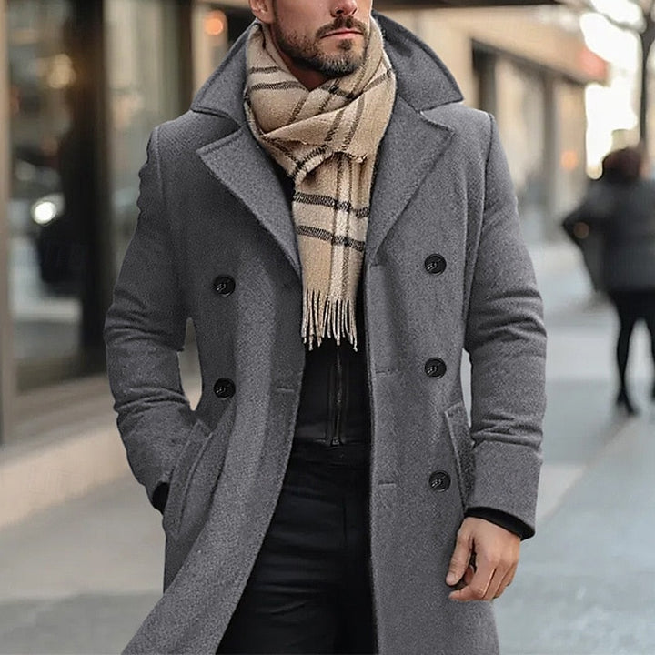 Malcolm | Refined Double-Breasted Overcoat
