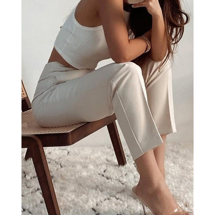 Adrienne | High-Waisted Tailored Trousers