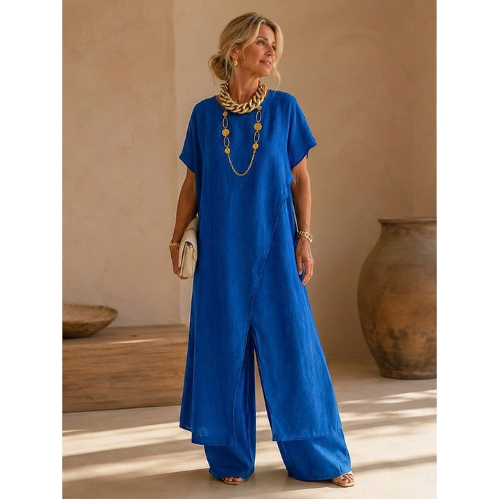 Regina | Relaxed Wrap-Front Two-Piece Set