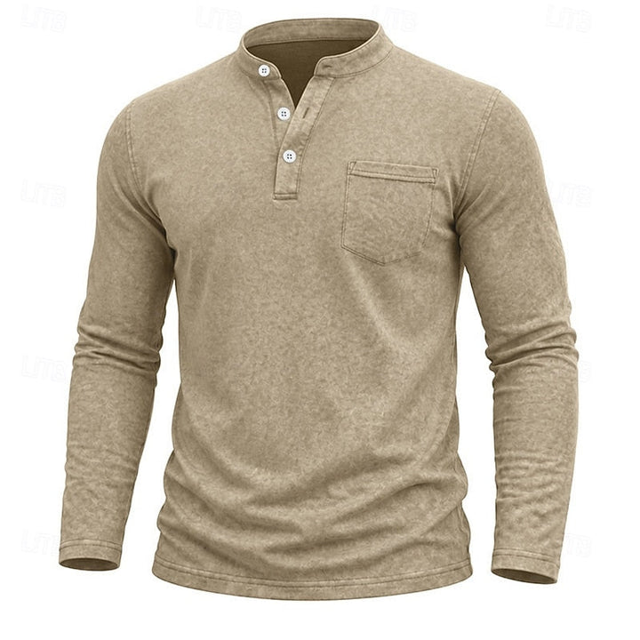 Weston | Classic Henley Long Sleeve Shirt