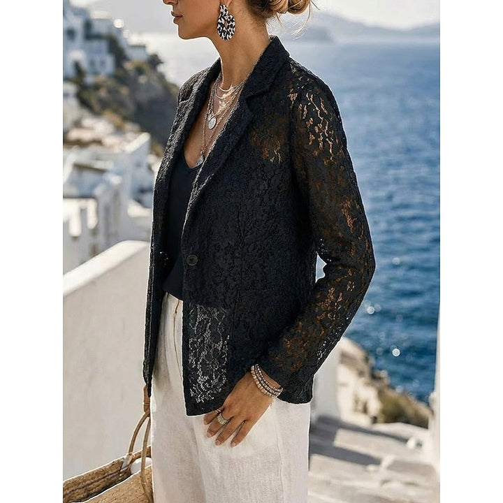Annalise | Refined Openwork Blazer