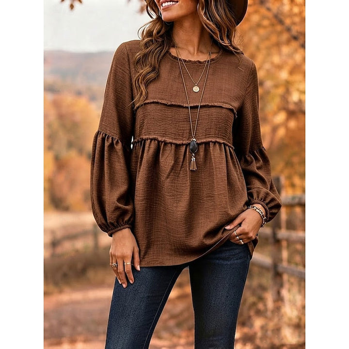 Rebecca | Relaxed Peplum Blouse