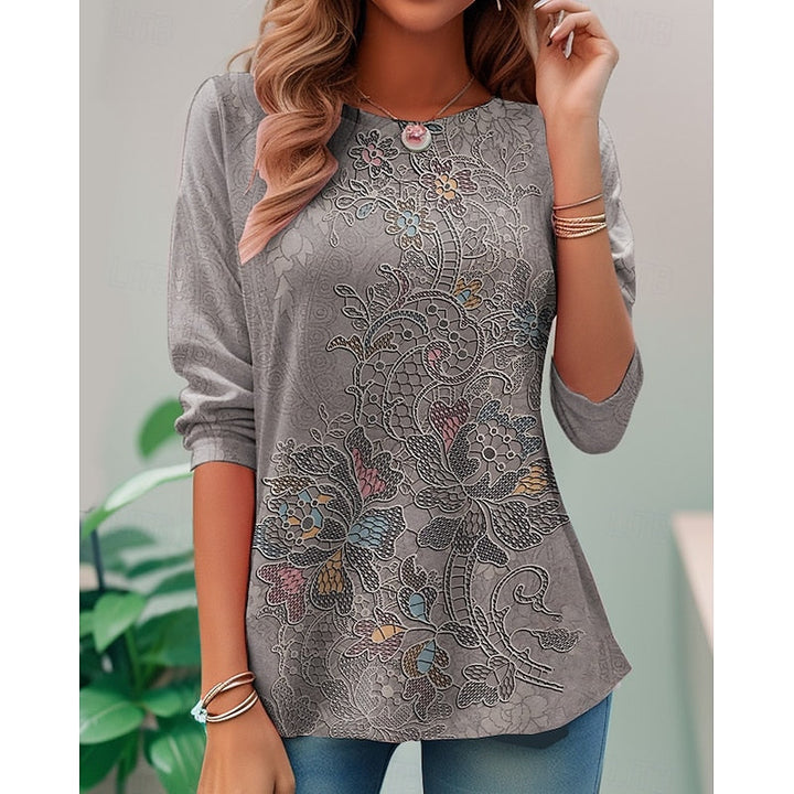 Miriam | Floral Long-Sleeve Top
