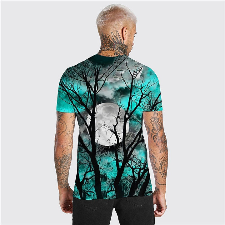 Jonah | Halloween Moon Graphic Crew Neck T-Shirt