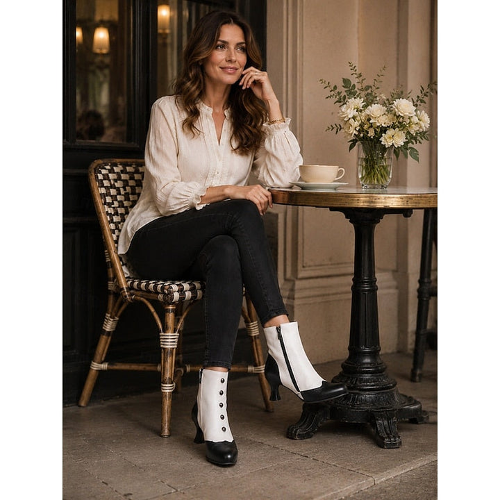 Prudence | Vintage Buttoned Ankle Boots