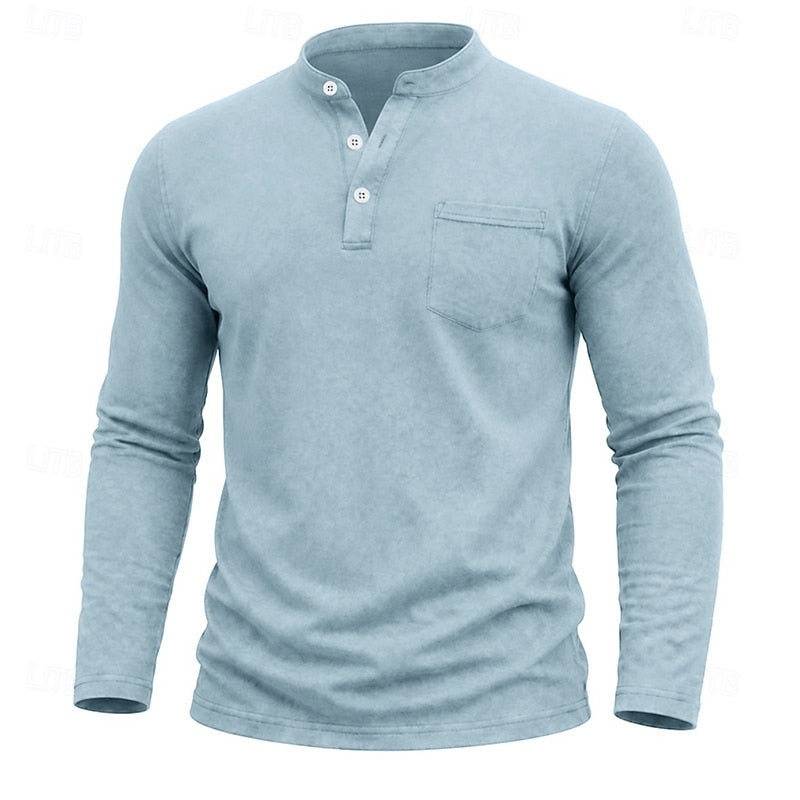 Weston | Classic Henley Long Sleeve Shirt