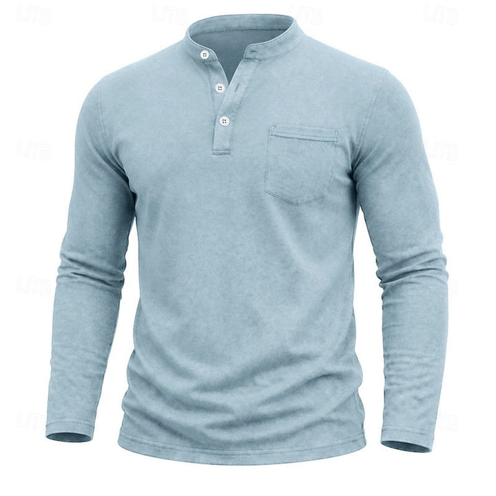 Weston | Classic Henley Long Sleeve Shirt
