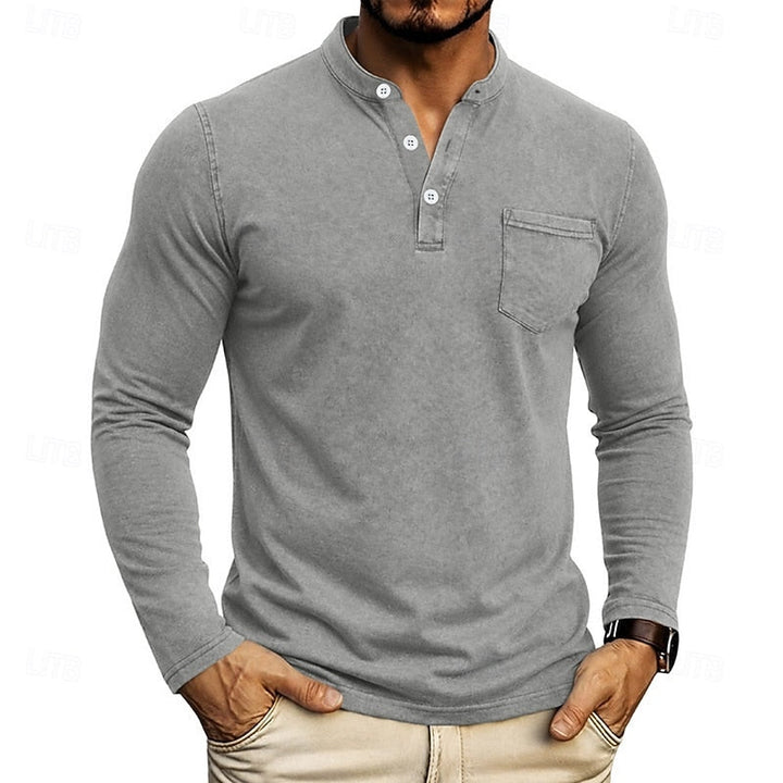 Weston | Classic Henley Long Sleeve Shirt