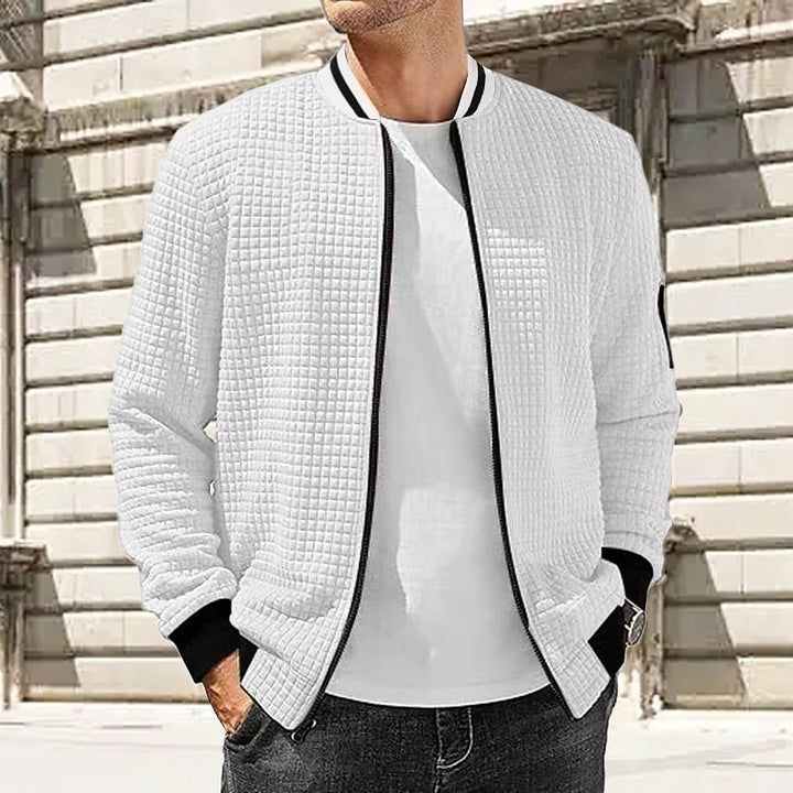 Zachary | Textured Bomber Jacket