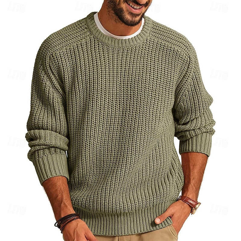 Franklin | Ribbed Round-Neck Jumper