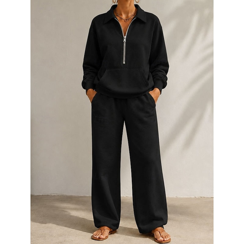 Naomi | Relaxed Half-Zip Two-Piece Set