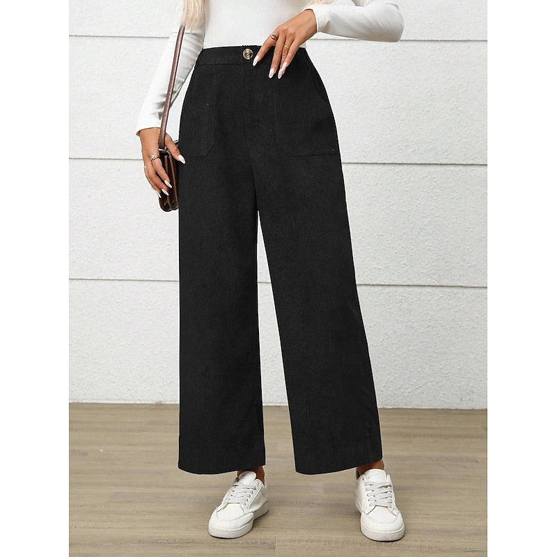 Simone | Wide-Leg High-Waist Trousers