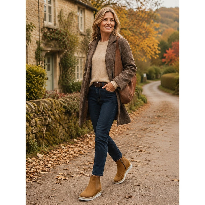 Vera | Cozy Wedge Ankle Boots