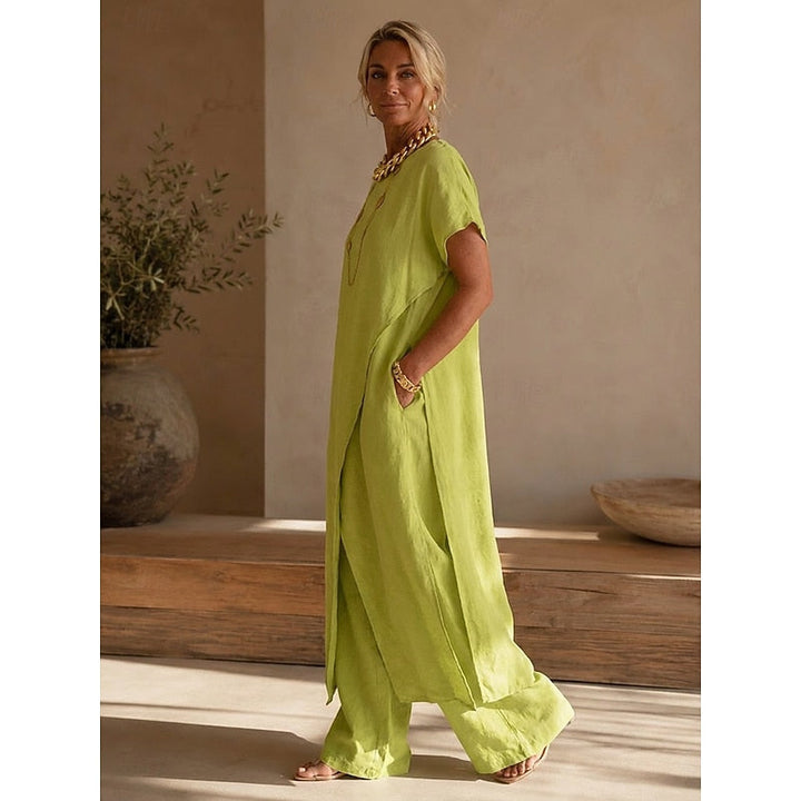 Regina | Relaxed Wrap-Front Two-Piece Set