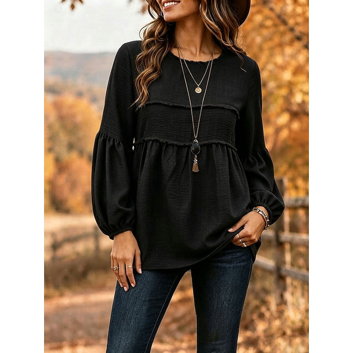 Rebecca | Relaxed Peplum Blouse