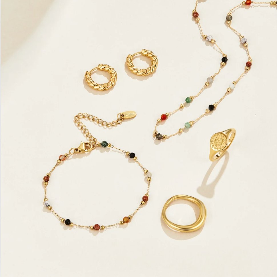 Donna | Elegant Beaded Minimalist Necklace