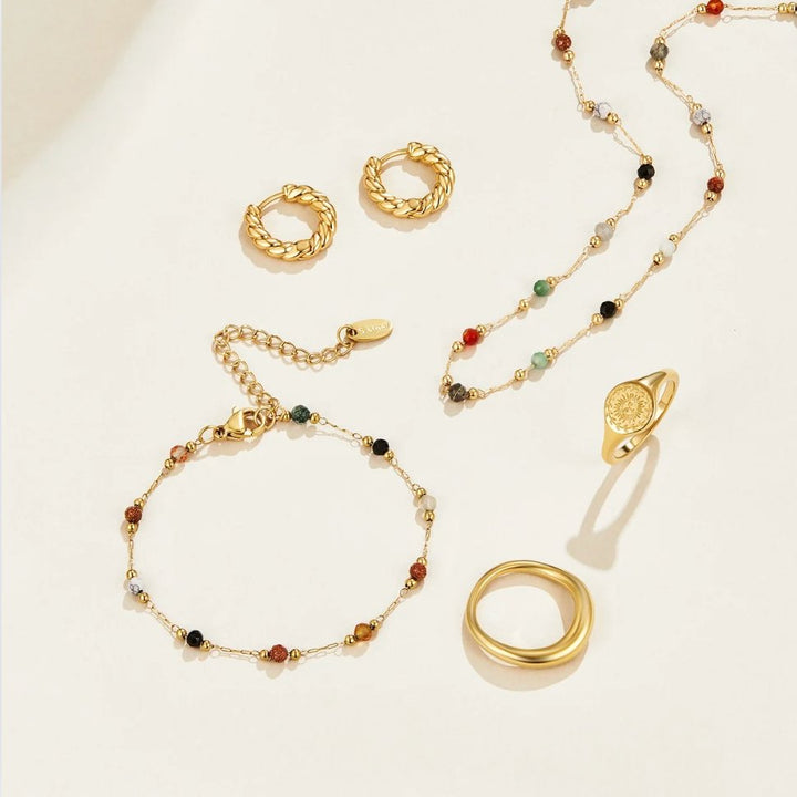 Donna | Elegant Beaded Minimalist Necklace