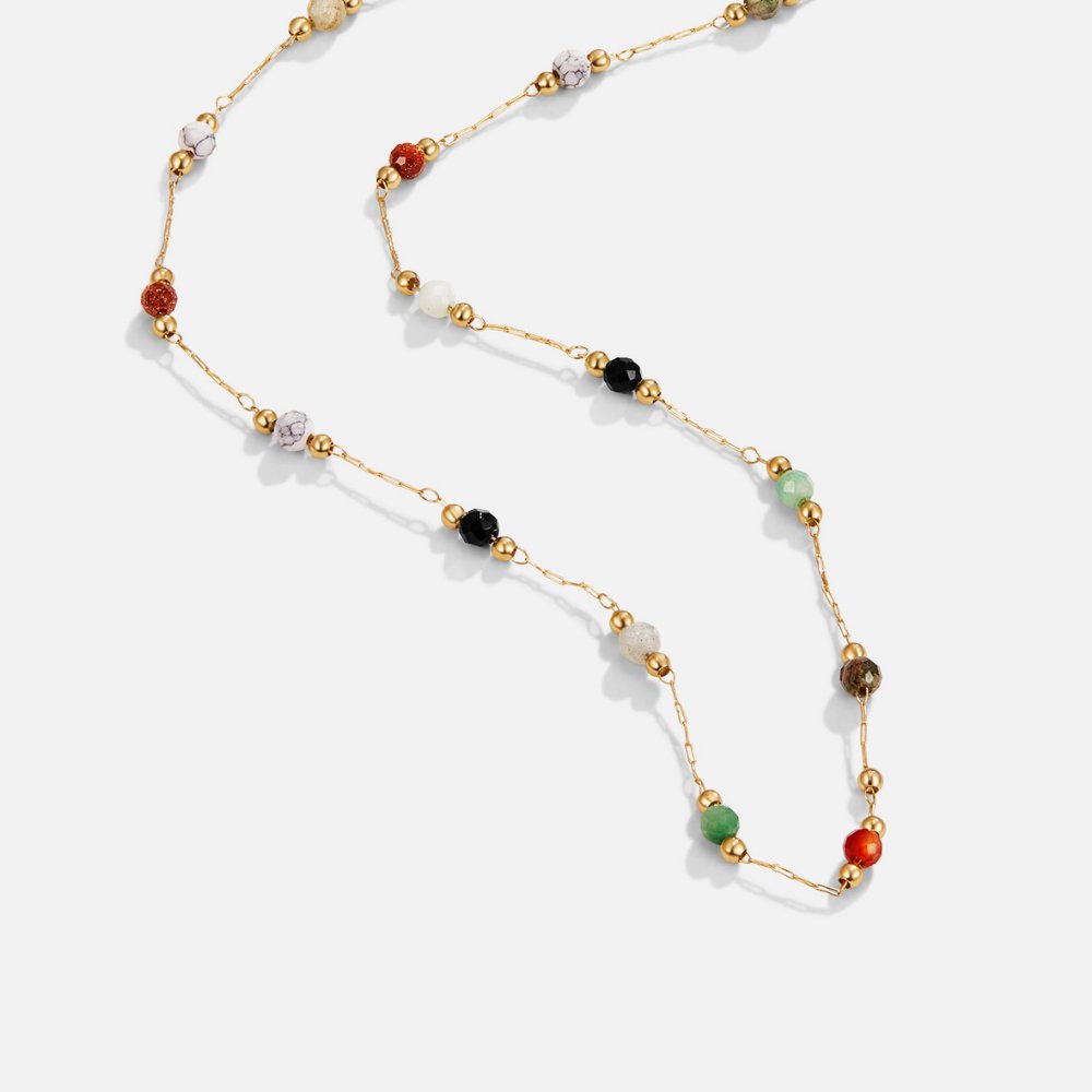 Donna | Elegant Beaded Minimalist Necklace