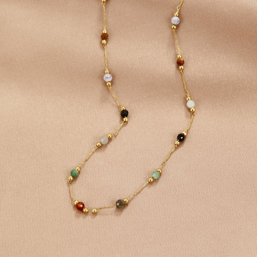 Donna | Elegant Beaded Minimalist Necklace