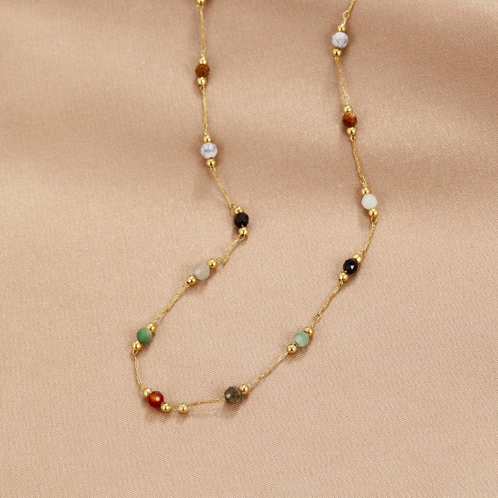 Donna | Elegant Beaded Minimalist Necklace