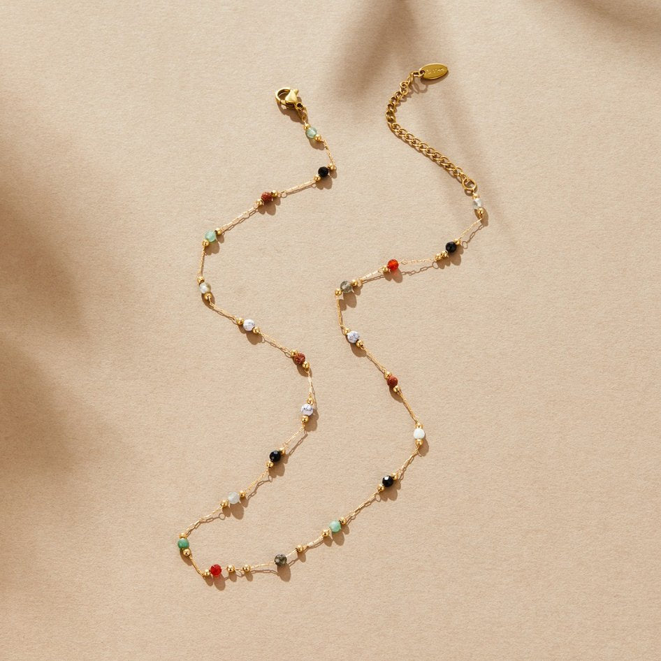 Donna | Elegant Beaded Minimalist Necklace
