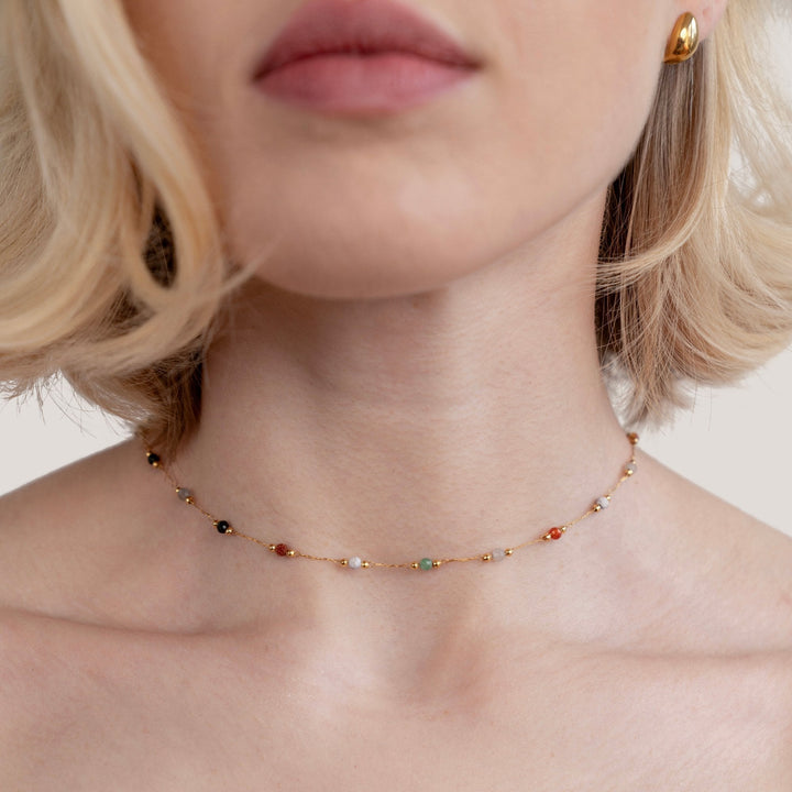 Donna | Elegant Beaded Minimalist Necklace