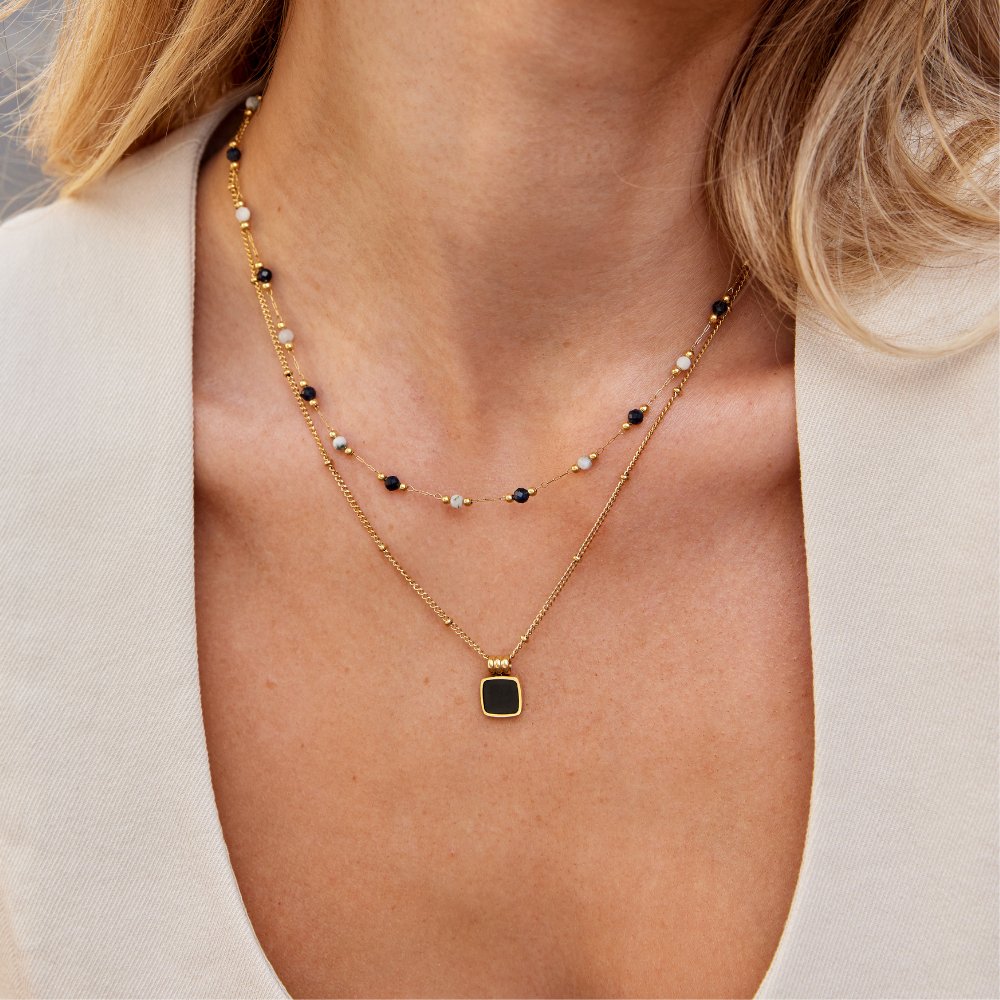Brenda | Stylish Layered Beaded Necklace