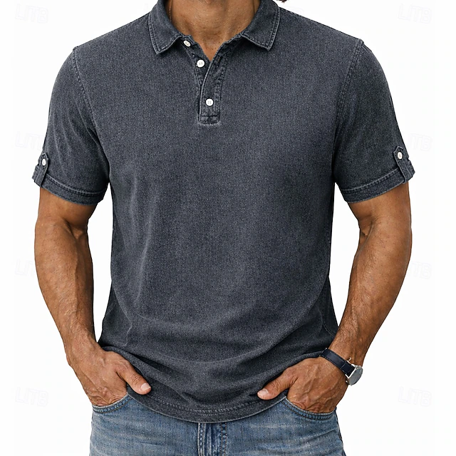 Dominic | Vintage-Wash Polo Shirt