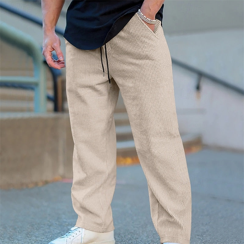Crosby | Relaxed Ribbed Trousers