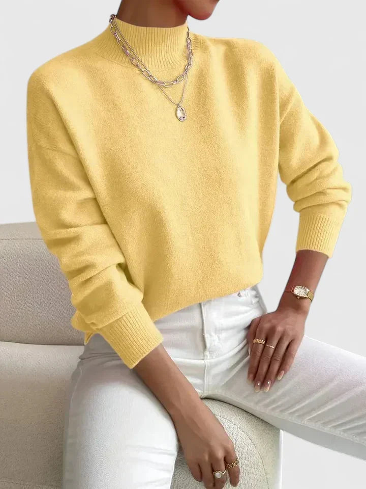 Wren | Elegant Mock-Neck Jumper