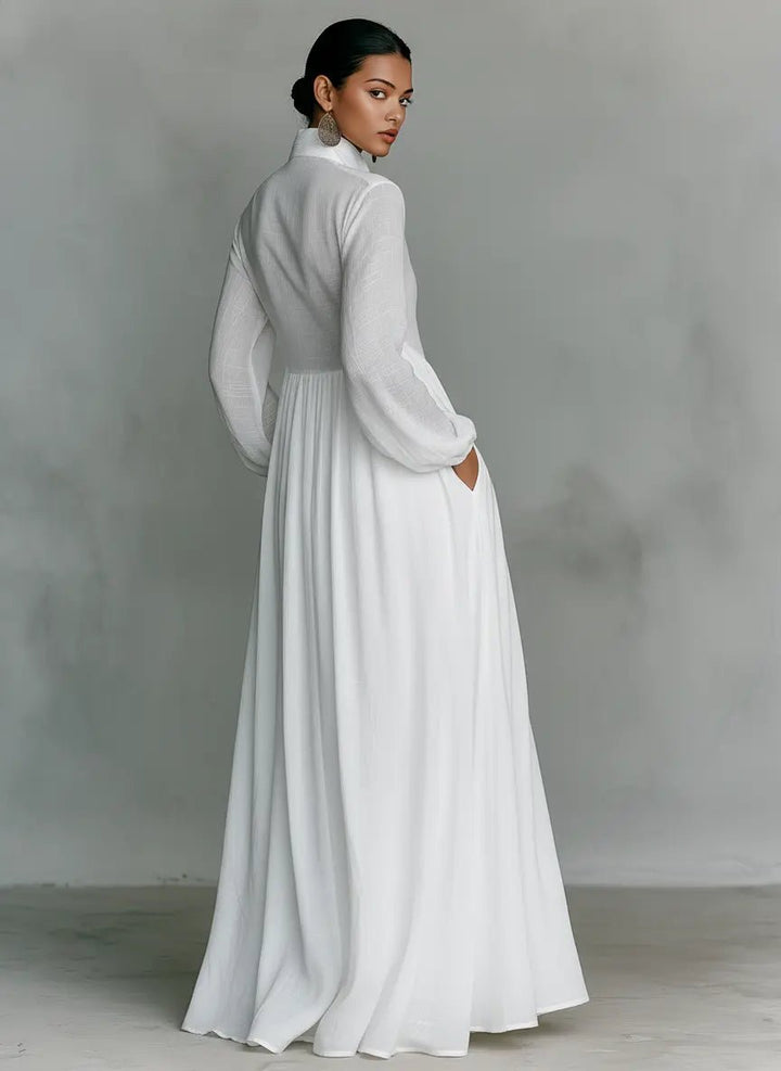 Claire | Flowing Button-Front Maxi Dress