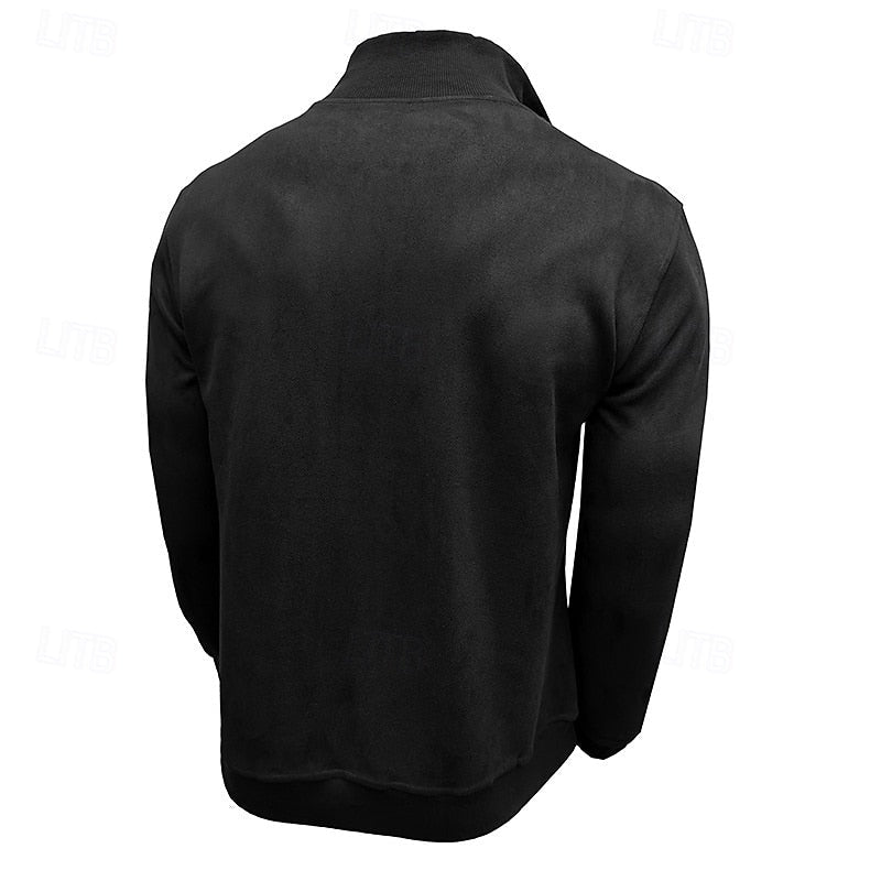 Caleb | Quarter-Zip Stand-Collar Sweatshirt