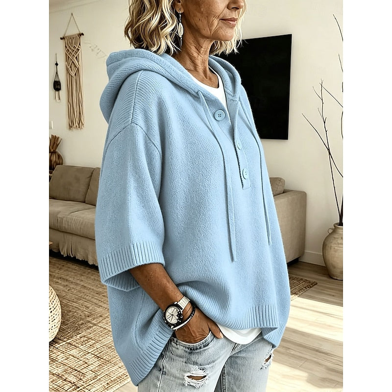 Brooklyn | Relaxed Hooded Knit Jumper