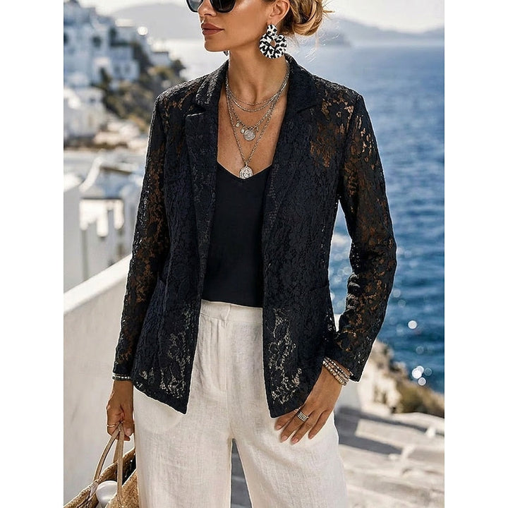 Annalise | Refined Openwork Blazer