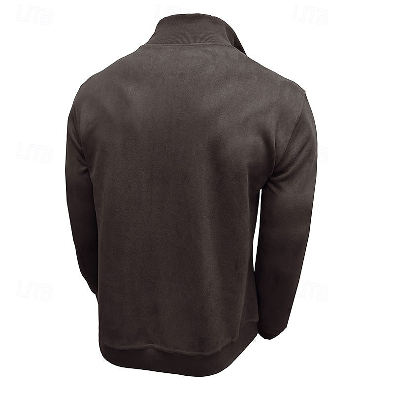Caleb | Quarter-Zip Stand-Collar Sweatshirt