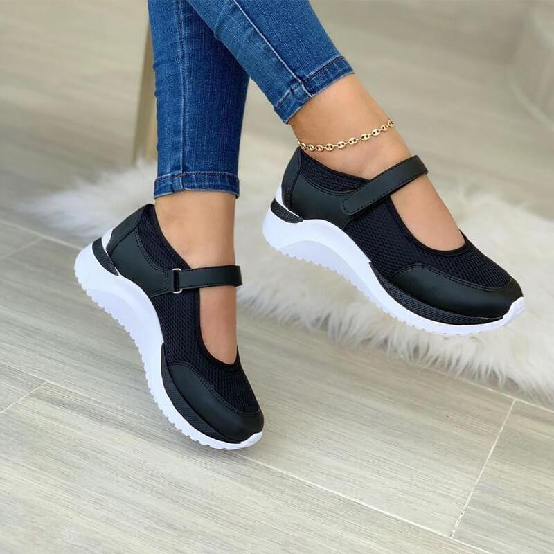 Estella | Cushioned Strap Sneakers