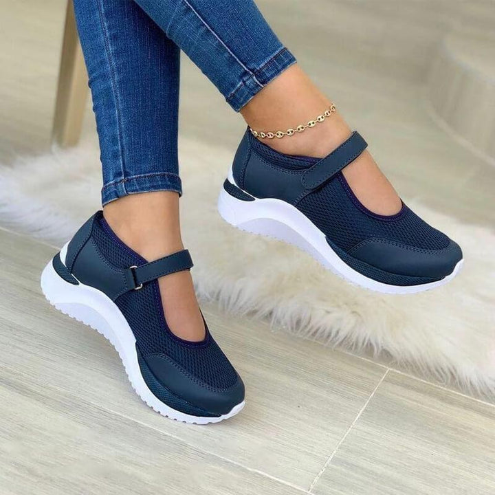 Estella | Cushioned Strap Sneakers