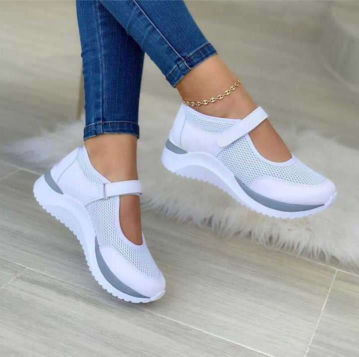 Estella | Cushioned Strap Sneakers