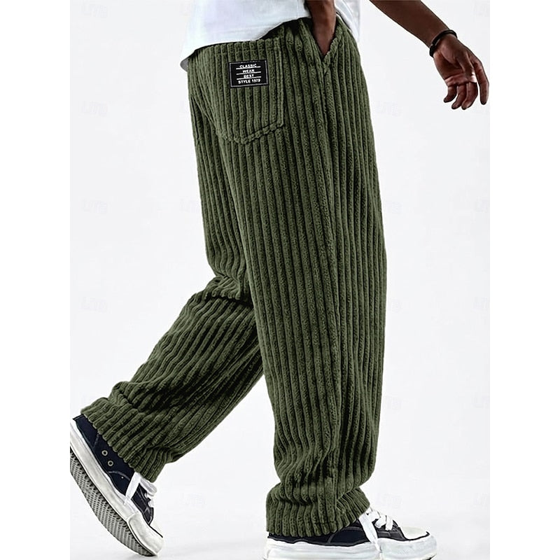 Bradford | Ribbed Straight-Leg Trousers