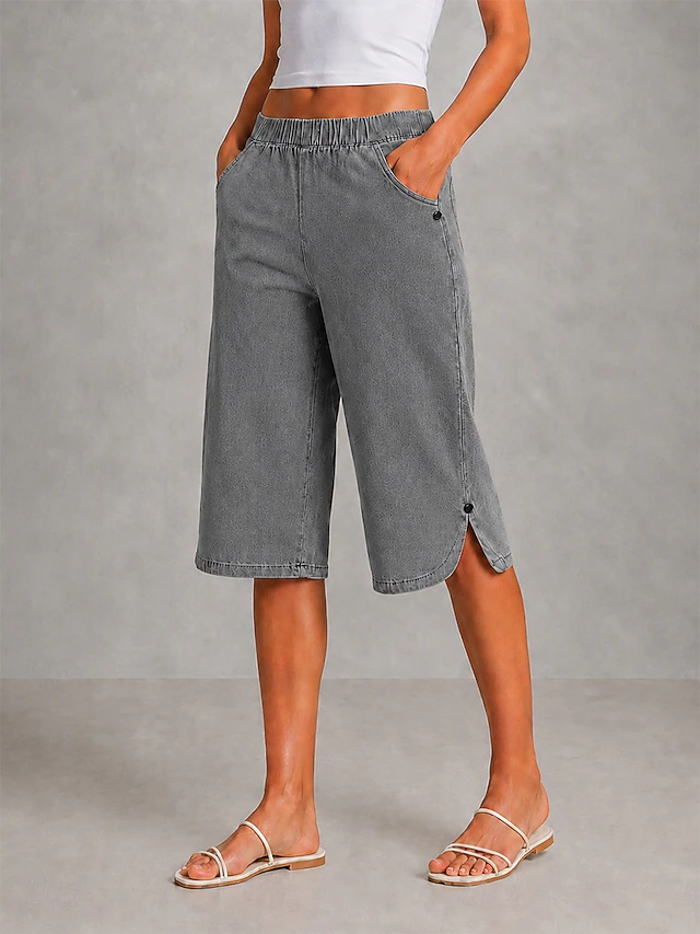 Ingrid | Relaxed Wide-Leg Capris