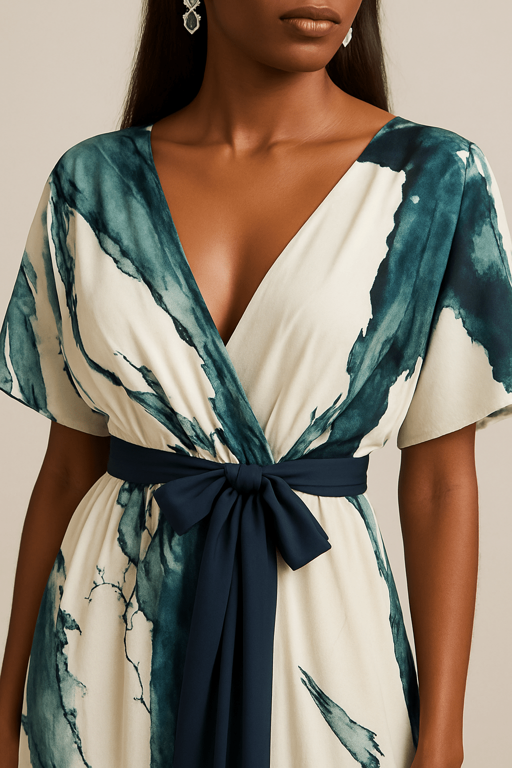 Marissa | Watercolour Print Long Dress