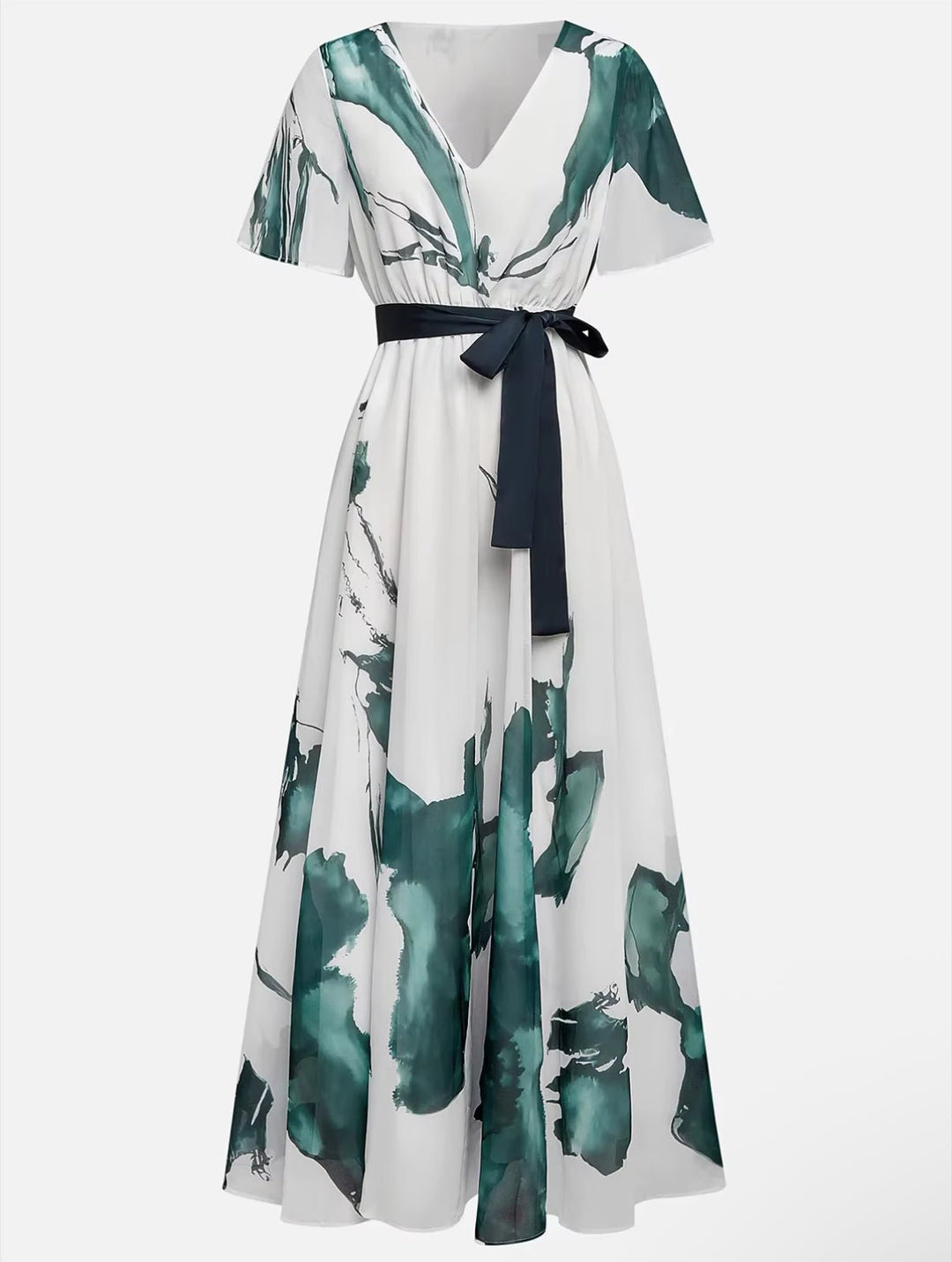 Marissa | Watercolour Print Long Dress