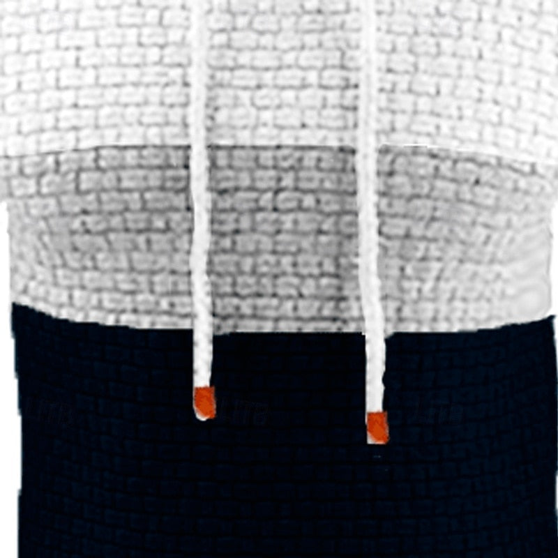 Hollis | colour-Block Textured Hoodie