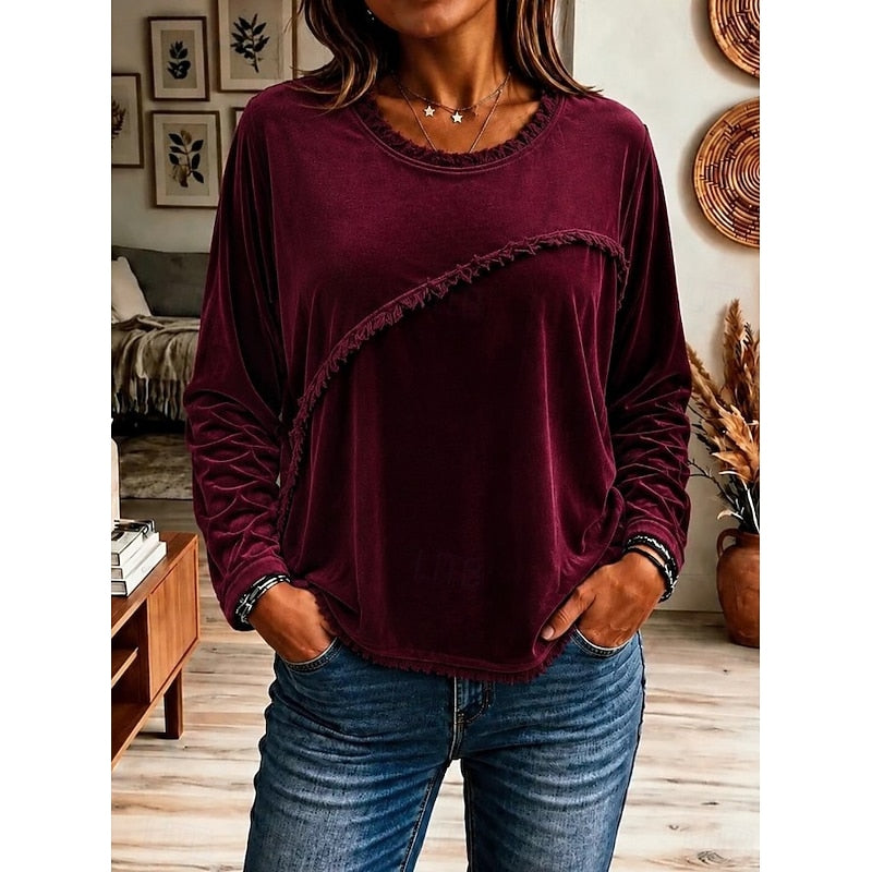 Danika | Fringe-Trim Relaxed Tunic