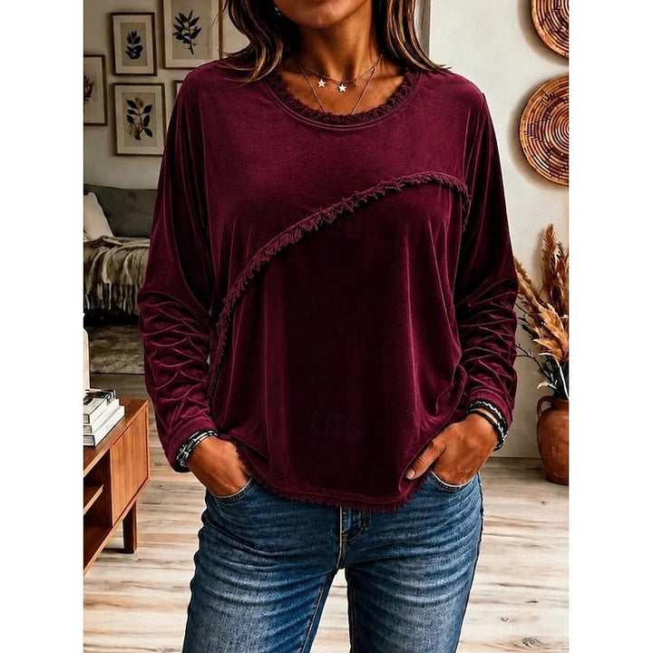 Danika | Fringe-Trim Relaxed Tunic