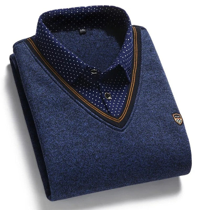Wallace | Refined Mock-Collar Jumper