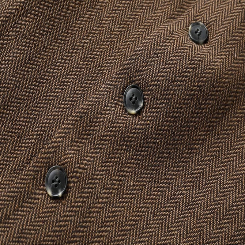 Gerard | Herringbone Tailored Waistcoat